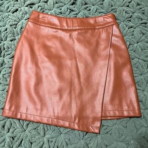 Forever 21 Leather brown skirt